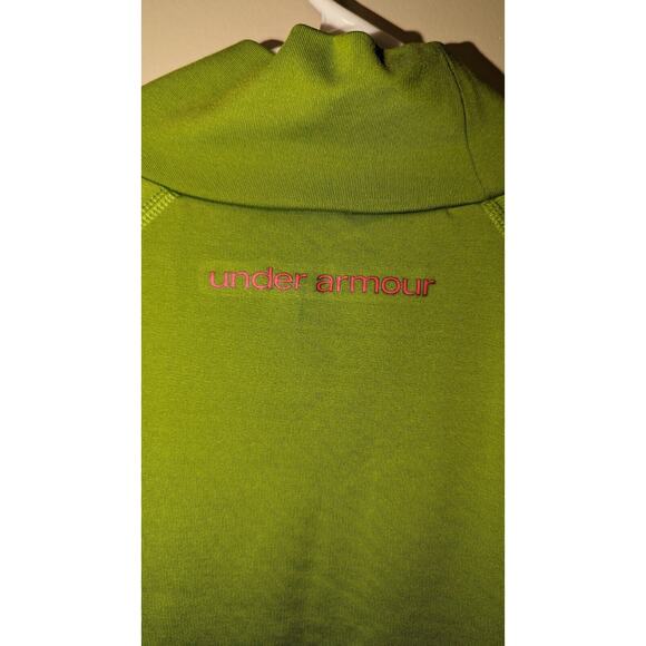 Under Armour Women's ColdGear Fitted Mock Neck Long Sleeve Green Size X Large - Picture 5 of 5